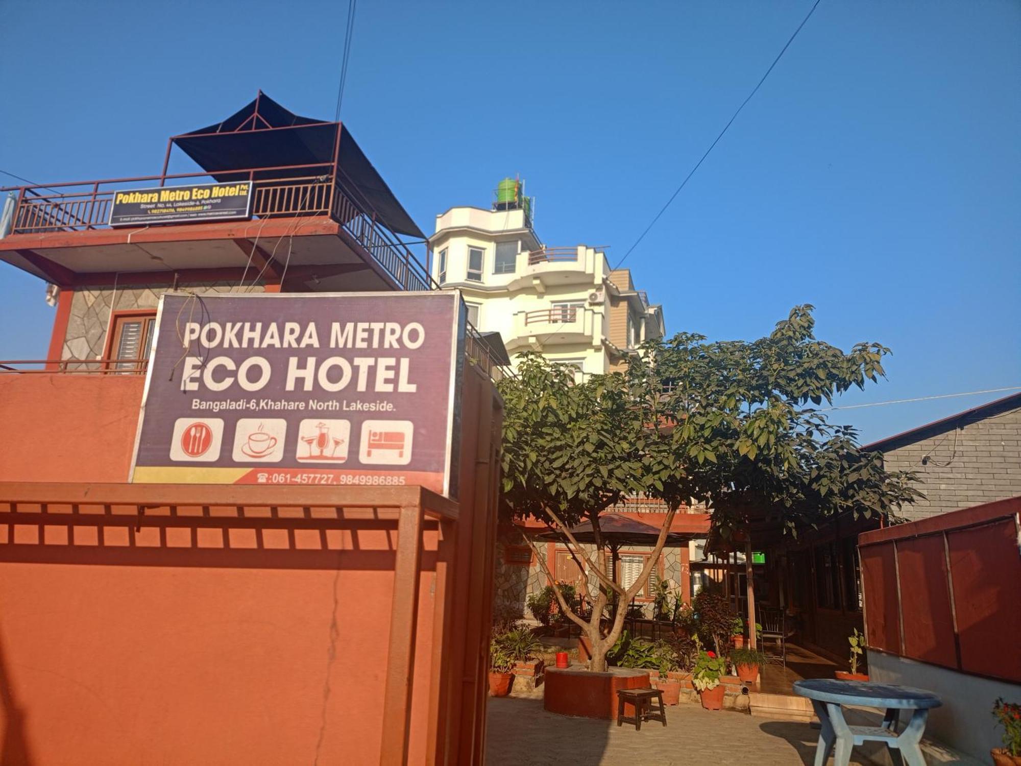 Pokhara Metro Eco Hotel Exteriör bild